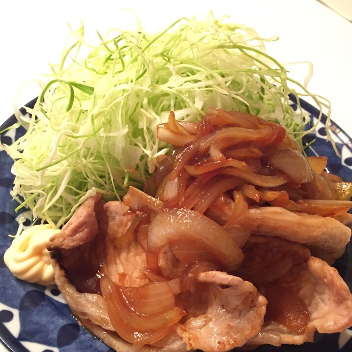 玉ねぎたっぷり！豚肉の生姜焼き